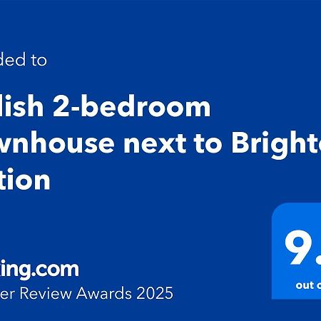 Stylish 2-Bedroom Townhouse Next To Brighton Station מראה חיצוני תמונה